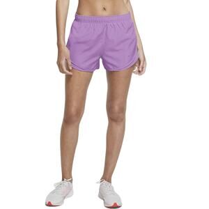 NIKE Dri-FIT Tempo Running Shorts Elastic Waist Lightweight Violet Womens Size M